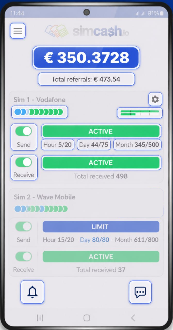 SimCash App Tour